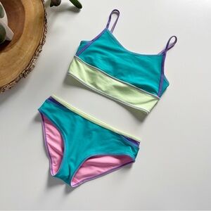 Ivivva By Lululemon Two Piece Neon Swimsuit | 8